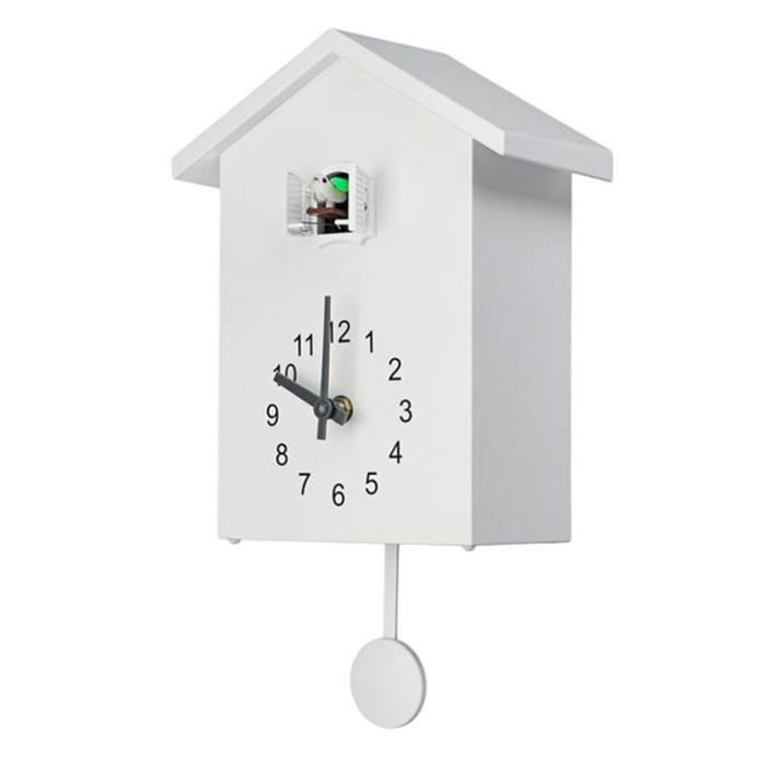 Trenkle Pendule à Coucou à Quartz 5 Feuilles, Oiseau, Avec