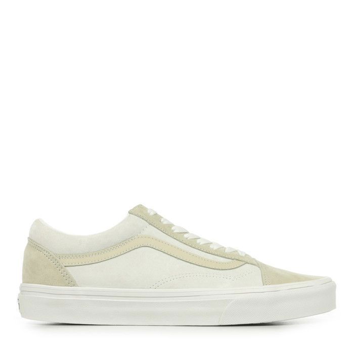 Vans Baskets - Vans - Old Skool - Cuir - Beige - Lacets
