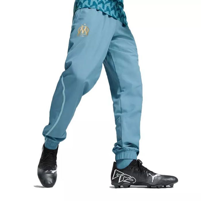 Pantalon de survêtement Puma OM WOVEN bleu ciel Cdiscount Sport