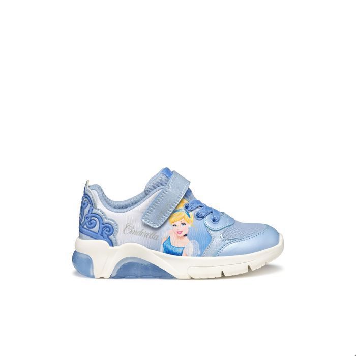 Geox GEOX Fadinlight A — Baskets basses fille bleu avec lumières intégrées