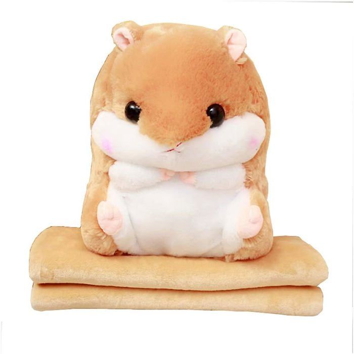 Meilleurs prix pour Peluche de hamster de niveau 100 cm x 170 cm marron clair Peluche de hamster de 40 cm