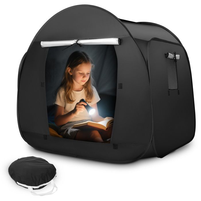 Tente Lit Pop-up WLDOCA – Pour Adulte/Enfant, Double Rideau, Moustiquaire, Pliable, Compact, 205 X 105 X 120 Cm