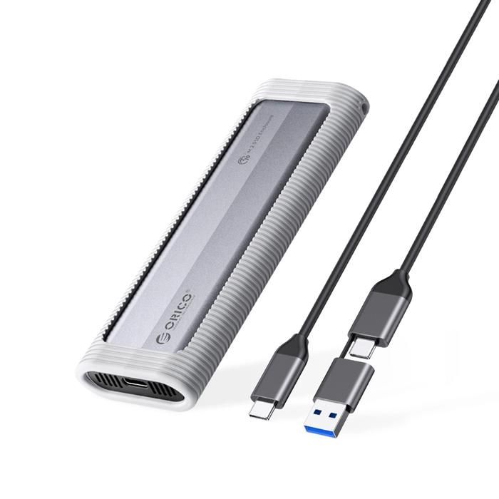 Boîtier de Stockage SSD - ORICO - AXM2-G2-V1 - M.2 NVME - USB-C/USB-A - 10 Gbit/s