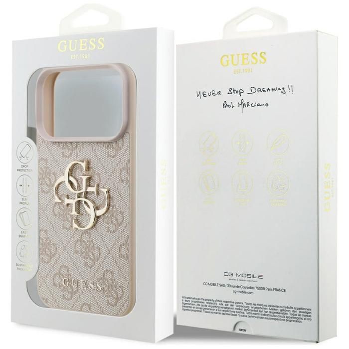 Guess 4G Big Logo Case for iPhone 17 Pro 6.3 GUHCP17L4GMGBPI - vue 4
