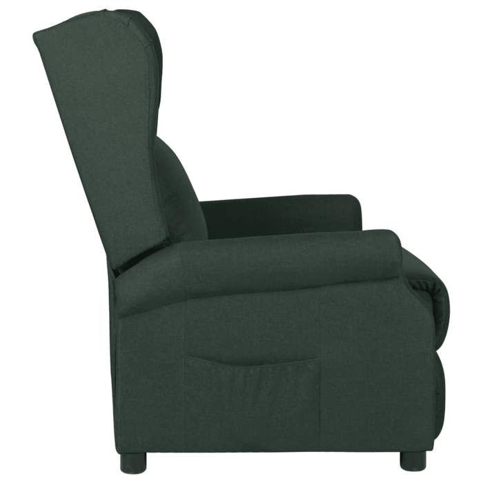 Bestseller Fauteuil inclinable - BURKE - CHAISE SIMPLE - 1 PC - Vert foncé Tissu - 73x95x103 cm FF4094