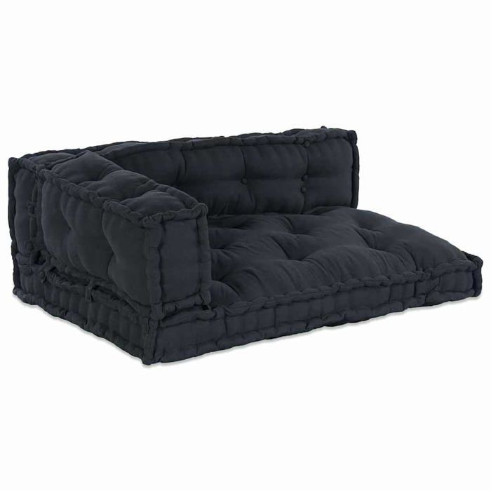 Coussin de canapé - vidaXL - 3 pièces - Anthracite - 120x80x38 cm - Usage intérieur - Moelleux - Lavage en machine