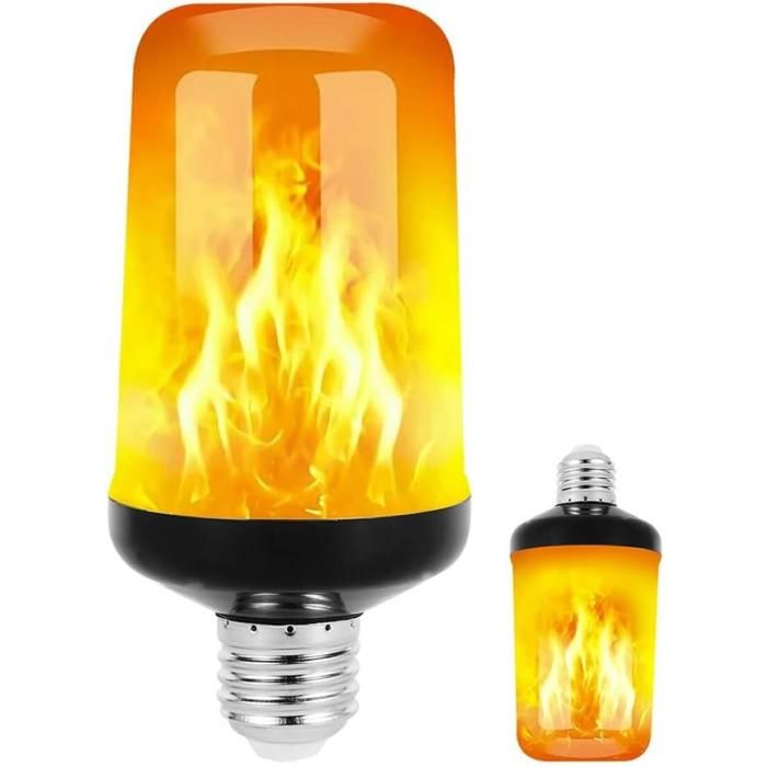 Ampoule LED effet flamme culot standard E27 5 W pour les fêtes effet flamme inversée ampoules à effet flamme...