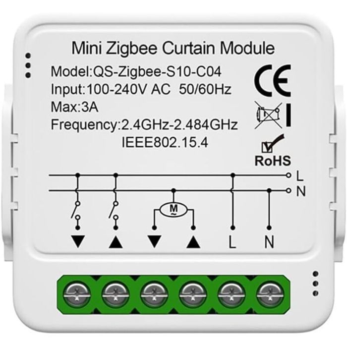 Interrupteur WiFi pour volets roulants - Nosheir - Compatible Alexa et ...