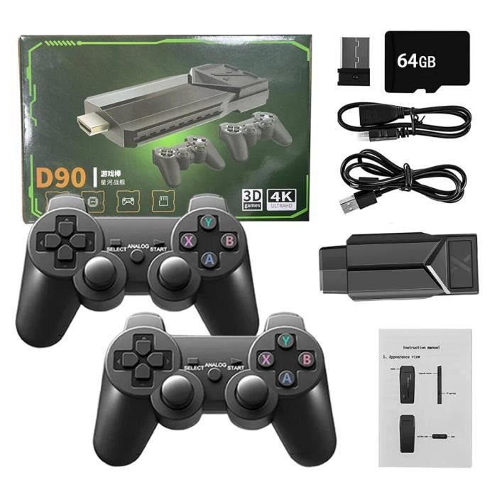 Console Rétro Gaming 58 000 Jeux - Manettes Sans Fil - Sortie 4K - Émulateurs NES, PS1, Etc.