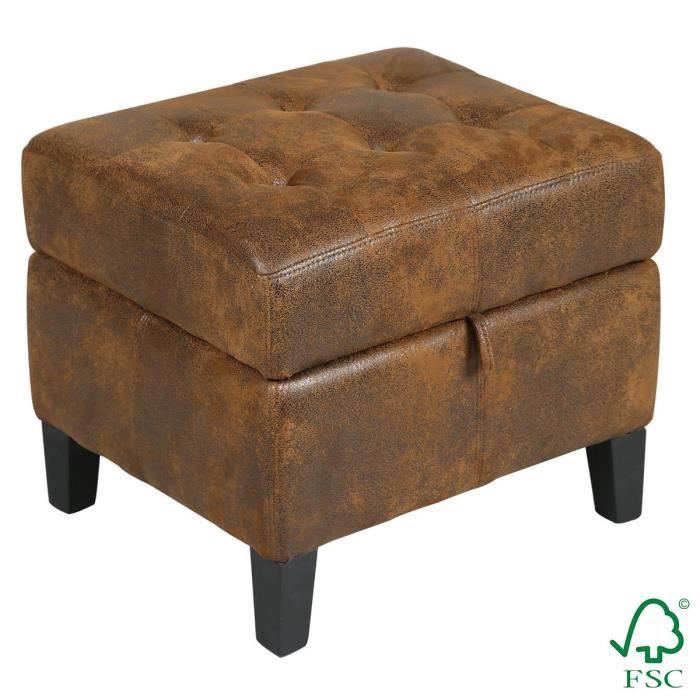 Pouff Coffre Marron Achat Vente Pas Cher