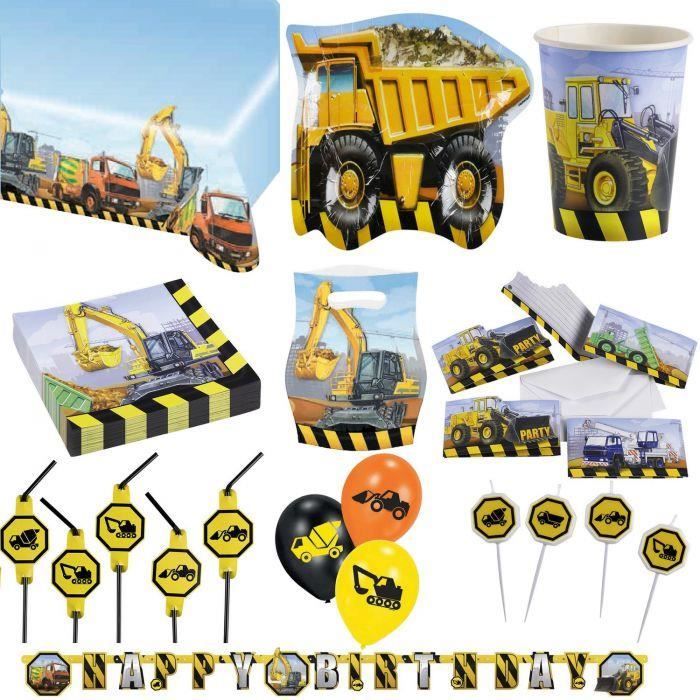 Kit Anniversaire Complet Construction Engins De Chantier Pour 6 Cdiscount Maison Kit Anniversaire Complet Construction Engins De Chantier Pour 6 Cdiscount Maison