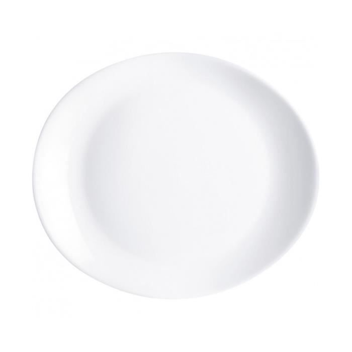 Assiette plate Arcoroc Evolutions Blanc verre (20 x 26 cm) (Pack 6x)
