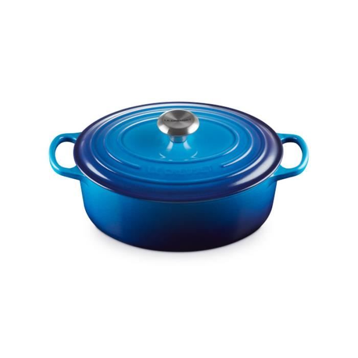 Cocotte - LE CREUSET - Oval Evolution - 31 cm - Fonte émaillée - Azure