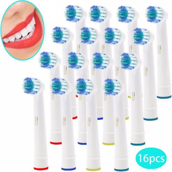 Couverture hygi/énique incluse brossette de rechange compatibles avec Ora-b lot de 8 recharges pour brosse a dents oral B Braun