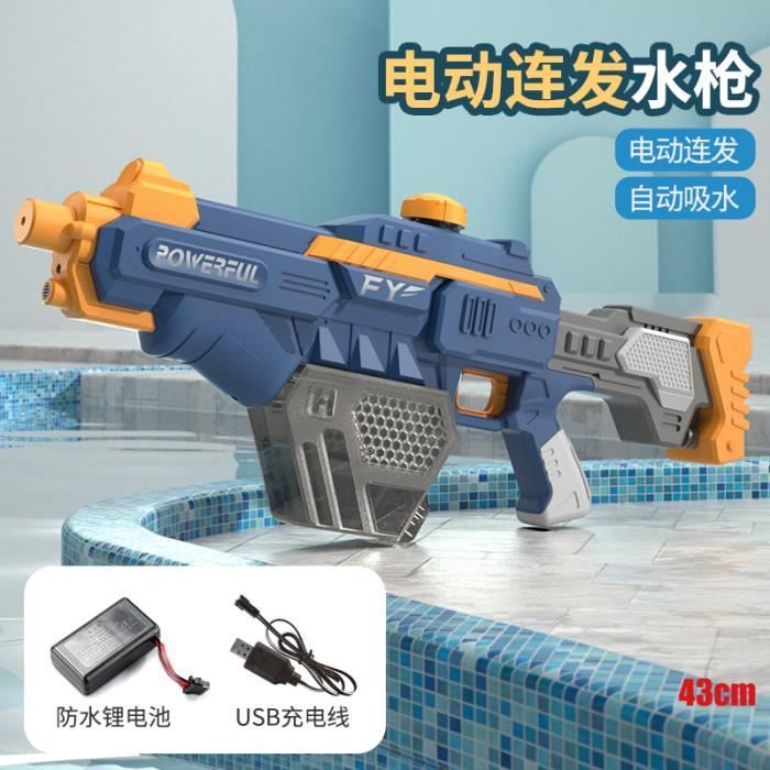 Pistolet à Eau électrique - Aspiration Automatique, Portée 10m, Réservoir 300ml