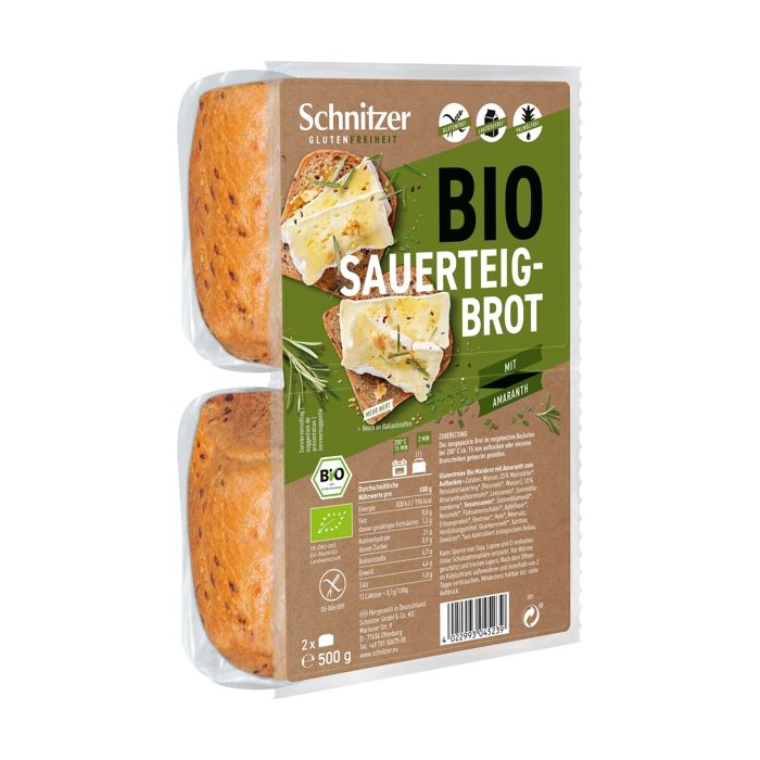 Schnitzer Gluten Free Pain Rustico & Amarante Sans Gluten 500g