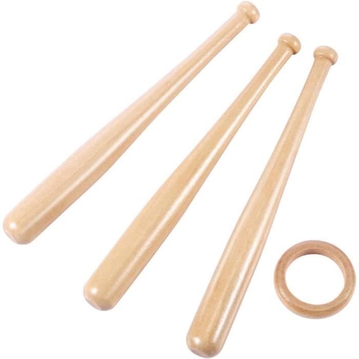 Lot De 2 Mini Battes Et Balles De Baseball – Jouets Miniatures Pour Maison De Poupée Ou Décorations