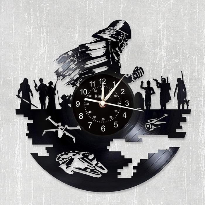 Star Wars Horloge Murale Rétro Art Intérieur, Cadeau D'Anniversaire Cadeau  De Noël,Cadeau Star Wars Homme Enfant Femme Adult[u6279]