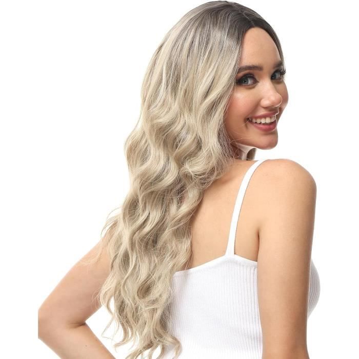 Perruque blonde longue femme deals