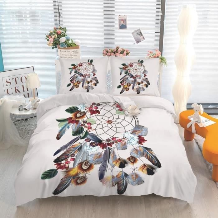 Housse de couette réversible en coton ONILE 200x200 cm | Leroy Merlin