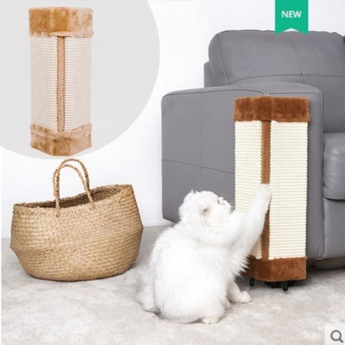 Chat Conseil Animal Chaton Mur Coin Griffoir Tapis Poteau Arbre Griffoir Sisal Chanvre Anima Jid Cdiscount Animalerie