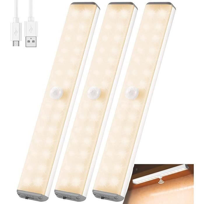 BLS T01lb Lampe D'armoire LED Super Lumineuse 20 LED Sous éclairage De Cabinet Alimenté Par Piles/entrée DC Sans Fil Blanc