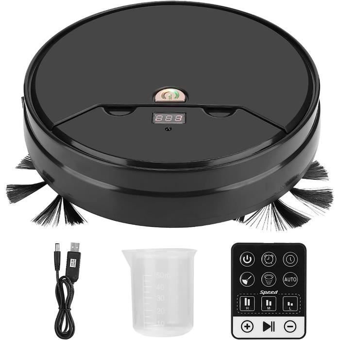 Mini Robot Aspirateur 3-en-1 Sans Fil - 150W - Autonomie 20 Min - 0.1L - Blanc - Neuf