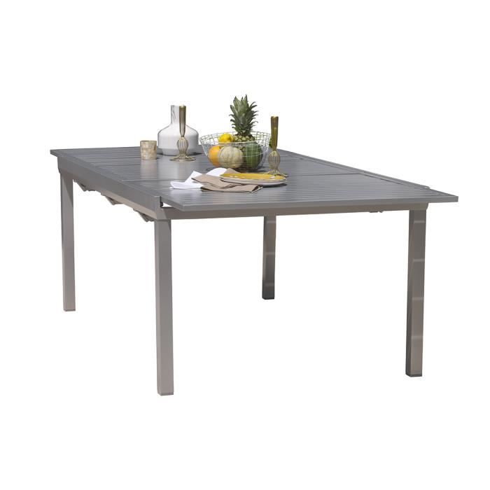 Dcb Garden Table Orlando En Aluminium Avec Rallonge Automatique