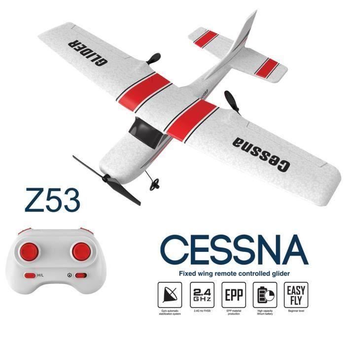 Avion Télécommandé RC Chasseur En Mousse EPP - 2.4G, Type Planeur, Prêt à Voler (presque), Jouet 8-11 Ans