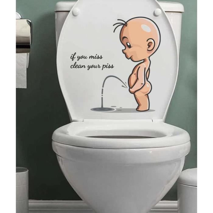 Stickers Abattant Wc - Sticker Autocollant Toilette Enfant If You