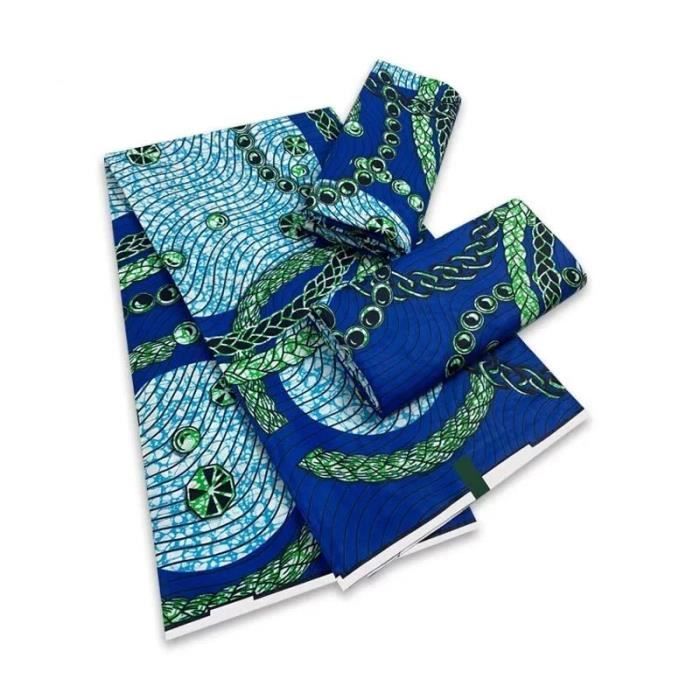 Tissu Africain Imprimé Cire Ankara - Motif Wax Traditionnel - Neuf, Parfait Pour La Couture