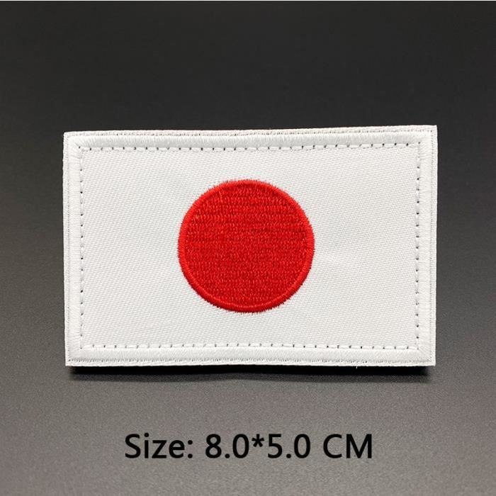 Patch Brodé Drapeau Vanuatu - 7 X 4,5 Cm - À Coudre, 100% Polyester - 8