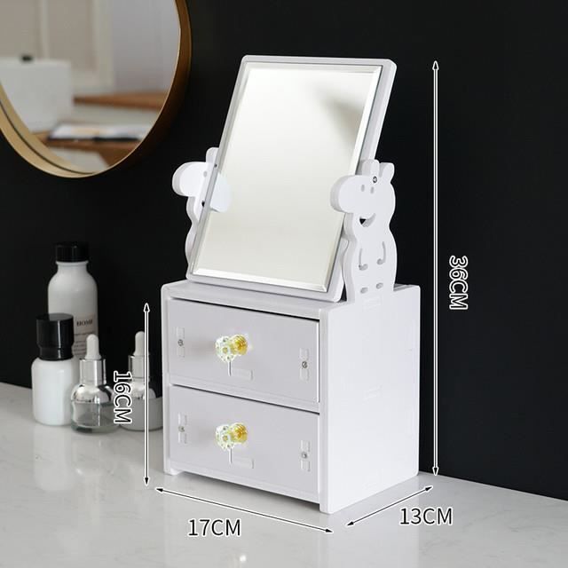 PuTwo Plateau Miroir Doré – Plateau Décoratif En Métal Pour Parfum Et Maquillage Pour Coiffeuse, Commode, Salle De Bain Et Chambre à Coucher