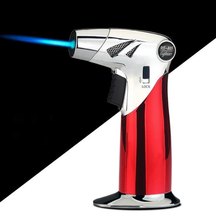 Briquet Coupe-vent Jet Réglable Rechargeable – Pour Camping, Barbecue, Randonnée – Alliage De Zinc - 10