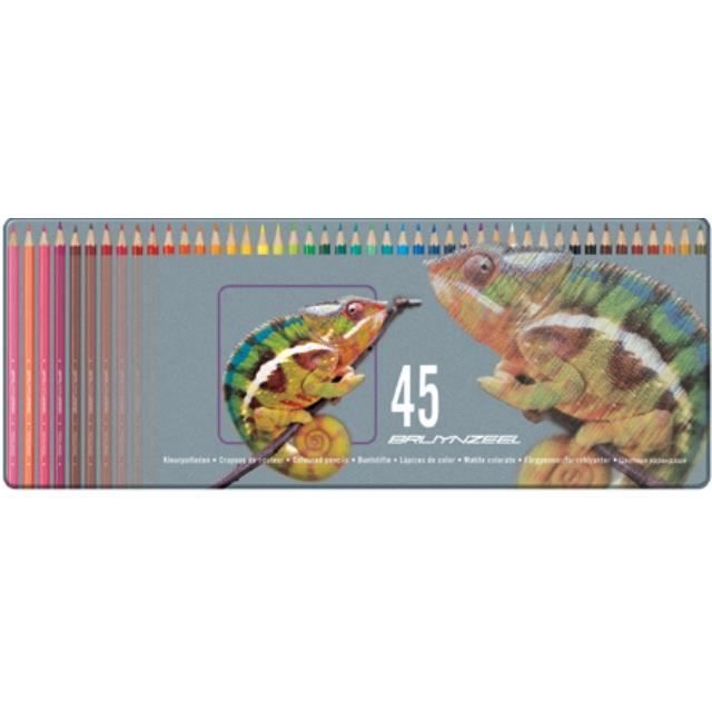 COFFRET METAL 45 CRAYONS COULEUR BRUYNZEEL "COLEOPTERE" Cdiscount