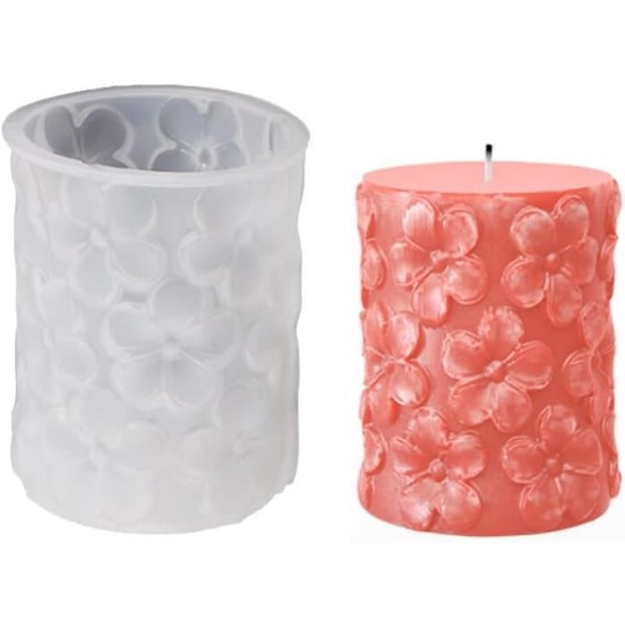 Moule Pour Bougie 3 Pièces Moule Silicone Bougie, 3 Tailles 3D Moules Pour Bougies Moule Pour Bougie En Silicone