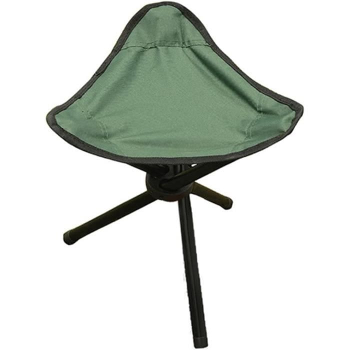 Tabouret Trépied Pliable Com-four | 55 Cm, Sac De Transport, Capacité 110 Kg | Camping, Plage, Pêche