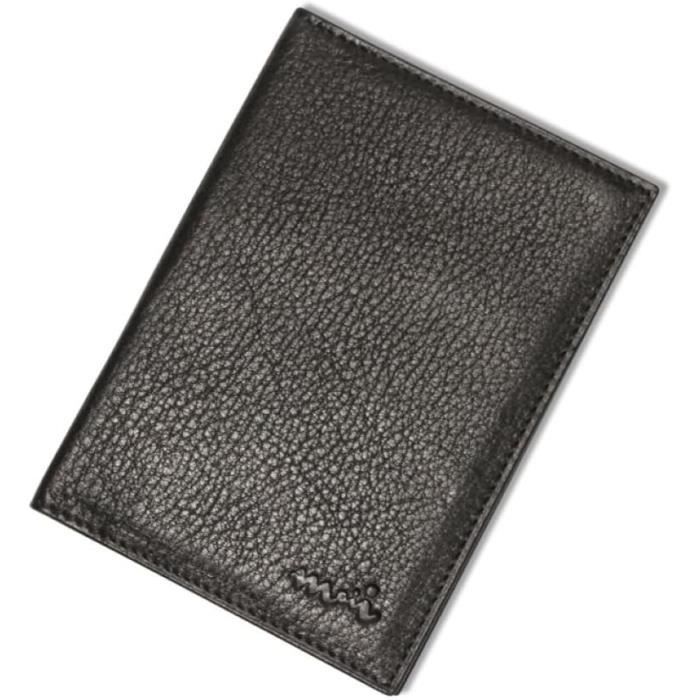 Porte-Cartes MJ-Design Allemand - 18 Compartiments - Cuir Synthétique - Format A6 - Noir
