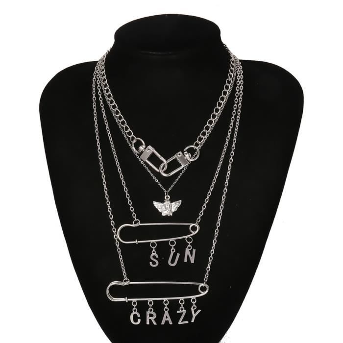 Collier Peace Sign En Acier Inoxydable - Style Gothique, Punk, Rock, Unisexe - Cadeau Idéal Pour Amoureux De La Paix Et Motards - 4