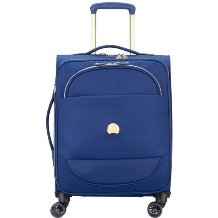 DELSEY MONTROUGE Valise trolley cabine souple Bleu taille