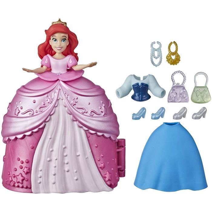 Disney Princesse Secret Styles Fashion Surprise - Ariel, Mini Playset pour Poupée Avec Vêtements Et Accessoires, Jouet pour...