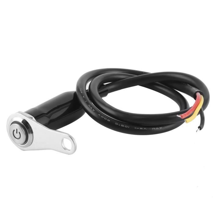 Interrupteur Guidon étanche Interrupteur Phare Moto 25mm - Étanche Acier Inoxydable Pour Guidon De Moto, VTT Et Vélo Électrique Interrupteur Guidon 25mm