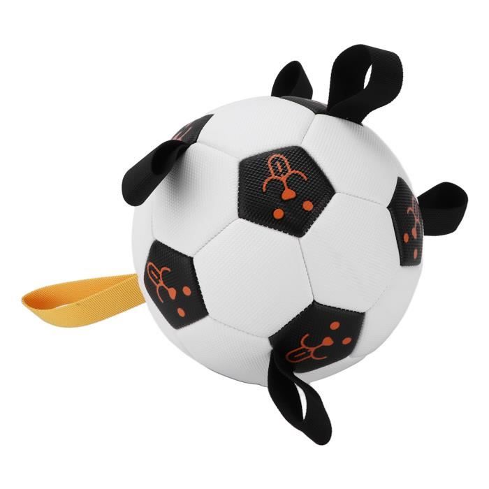 EBTOOLS Grab Tabs Chien Ballon De Football Grab Tabs Dog Soccer Ball Jouet interactif de ballon de football pour chien avec pompe