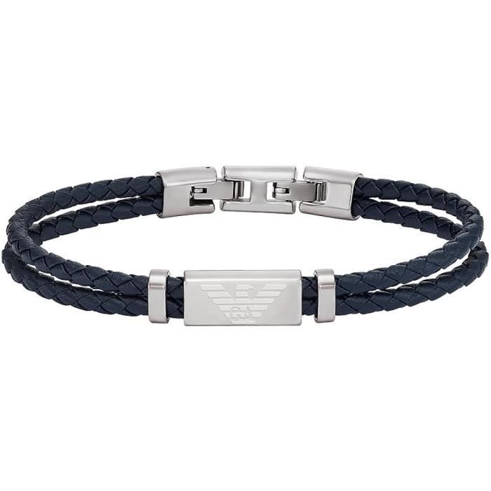 Bracelet Emporio Armani Homme Acier inoxydable Fermoir bijoux argente Achat Vente bracelet gourmette Bracelet Emporio Armani Homme Acier inoxydable Fermoir bijoux Homme Acier Blanc Argente Cd