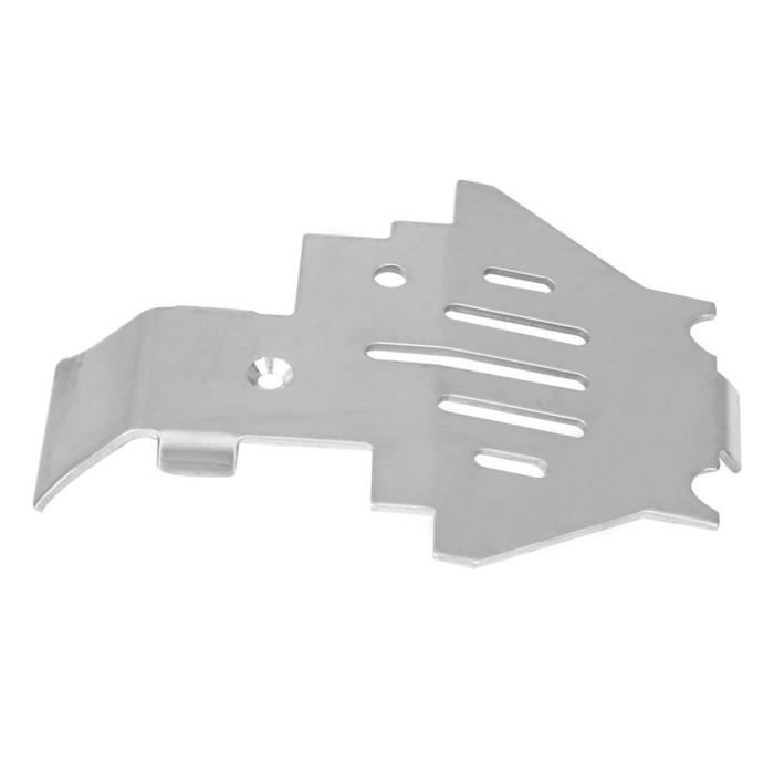 5pcs Plaque de Protection antidérapante, châssis de Blindage en Acier Inoxydable pour Voiture RC Traxxas 82056-4