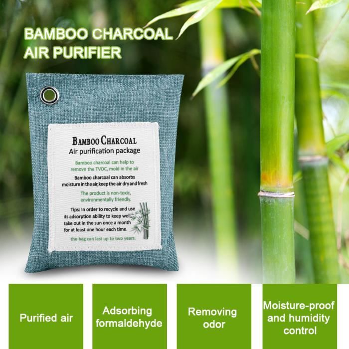 Sacs Déodorisants Au Charbon De Bambou Actif - Purificateur D'Air Naturel Pour Voiture, Maison, Armoire