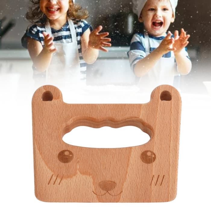 Atyhao Couteau En Bois Pour Enfants – Ergonomic, Sécurisé, Montessori – Développe La Motricité Et La Cognition – Dès 2 Ans – Cadeau Idéal Pour Cuisiner Comme Un Grand