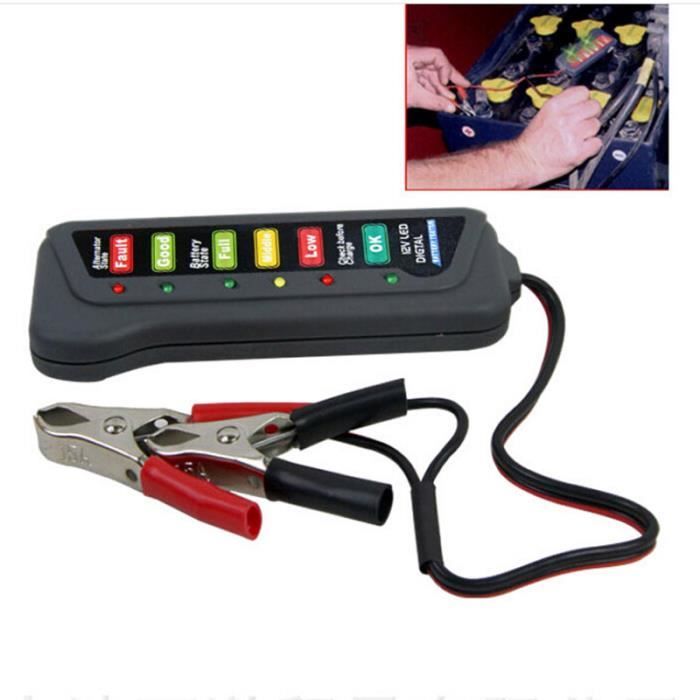 TESTEUR DE BATTERIE Xcsource Testeur Alternateur Batterie 12V Vérification Test Condition
