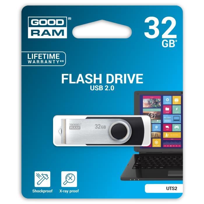 Clé USB - GOOD RAM - 32 Go - USB 2.0 - Mémoire Flash - Haute Capacité