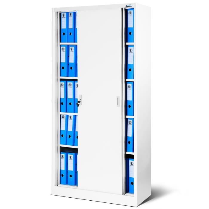 Armoire de bureau à porte coulissante